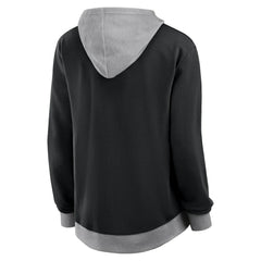 Vegas Golden Knights Logo Athletic Women's Hit It French Terry Full-Zip Hoodie - Black - NHL 201195254