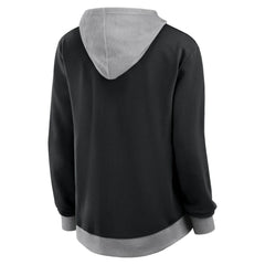 Philadelphia Flyers Logo Athletic Women's Hit It French Terry Full-Zip Hoodie - Black - NHL 201195255