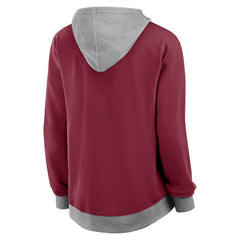 Colorado Avalanche Logo Athletic Women's Hit It French Terry Full-Zip Hoodie - Burgundy - NHL 201195258
