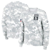 Nike Cleveland Browns Women's 2024 Salute To Service Dri-FIT Long Sleeve T-Shirt Arctic Camo