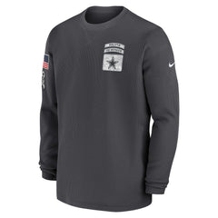 Nike Dallas Cowboys 2024 Salute To Service Long Sleeve T-Shirt Anthracite