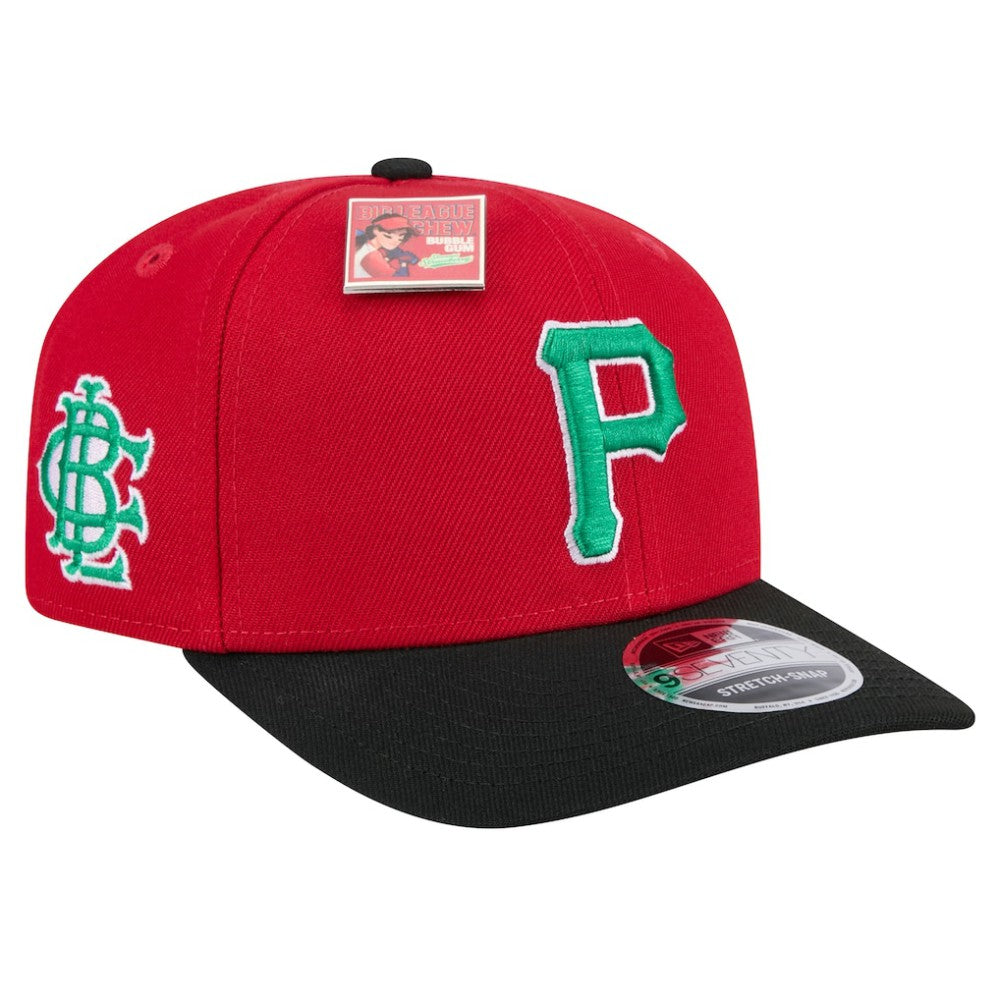Pittsburgh Pirates New Era 2024 Big League Chew Flavor Pack 9SEVENTY Adjustable Hat - Red/Black - New Era Discount