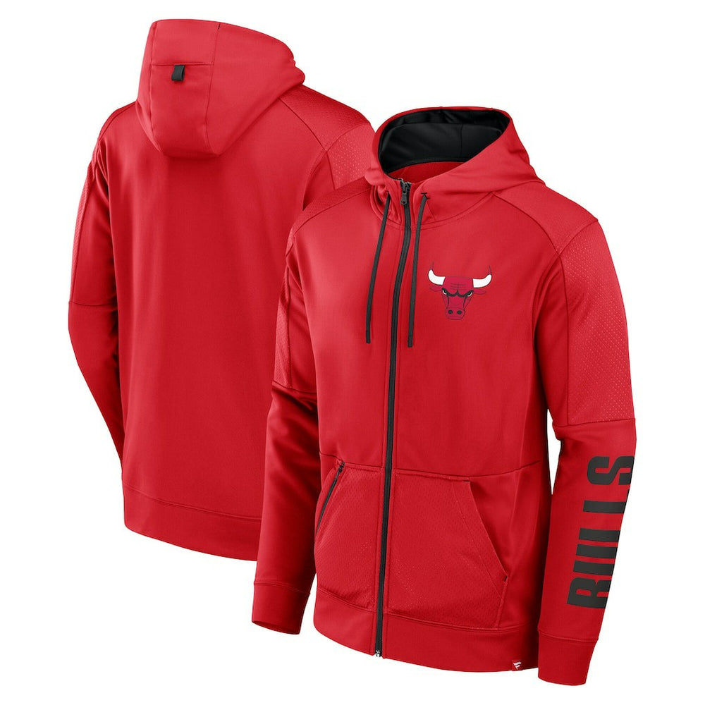 Chicago Bulls Baller Defender Performance Full-Zip Hoodie for sale Red | Fanatics