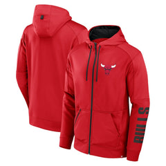 Chicago Bulls Baller Defender Performance Full-Zip Hoodie for sale Red | Fanatics