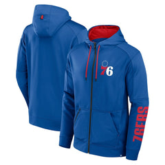 Philadelphia 76ers Baller Defender Performance Full-Zip Hoodie Royal | Fanatics Near Me
