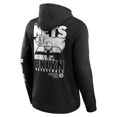 Brooklyn Nets Game Time Crossover Pullover Hoodie Black | Fanatics Lifestyle