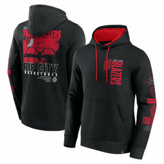Portland Trail Blazers Game Time Crossover Pullover Hoodie Black | Fanatics