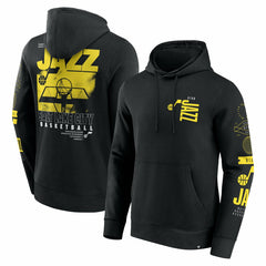 Utah Jazz Game Time Crossover Pullover Hoodie Black | Fanatics online