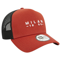 AC Milan New Era 9FORTY A-Frame Trucker Adjustable Hat Brown - New Era