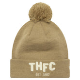 Tottenham Hotspur New Era Boucle Cuffed Knit Hat with Pom Tan - New Era Discount