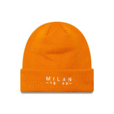 AC Milan New Era Wordmark Cuffed Knit Hat Orange - New Era sale