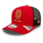 AC Milan New Era Heritage Gold Original Fit 9FIFTY Stretch-Snap Hat Red - New Era for sale