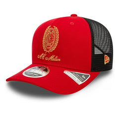 AC Milan New Era Heritage Gold Original Fit 9FIFTY Stretch-Snap Hat Red - New Era for sale