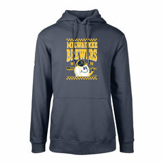 Milwaukee Brewers Levelwear Podium Inaugural Pullover Hoodie - Navy - MLB Lifestyle