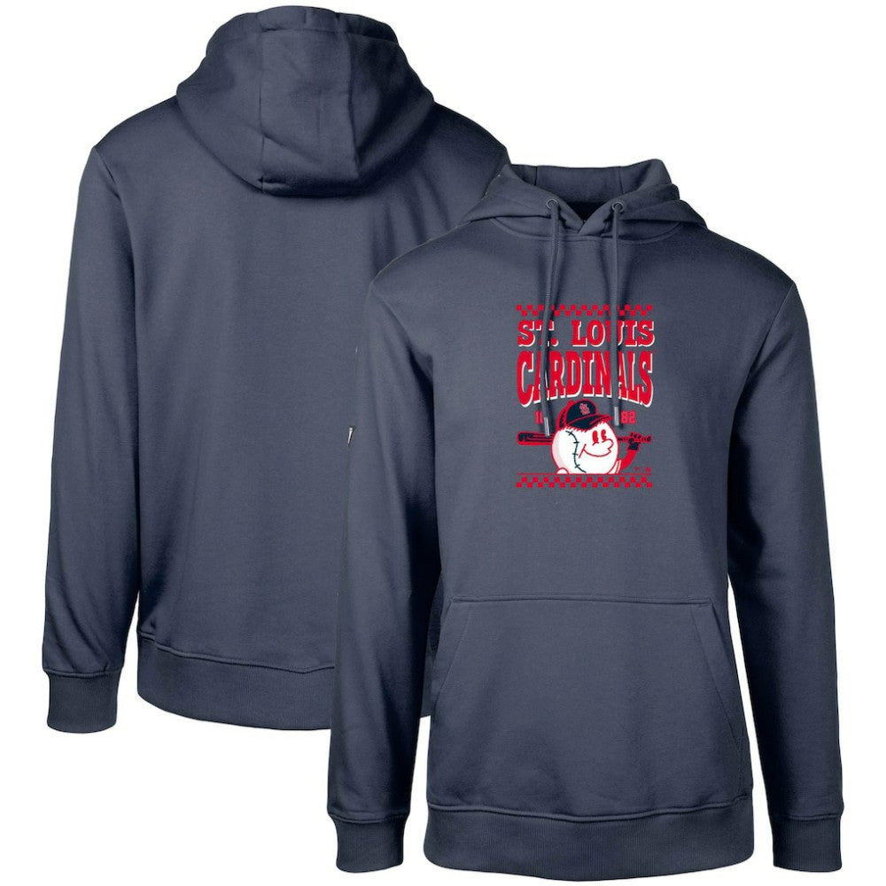 St. Louis Cardinals Levelwear Podium Inaugural Pullover Hoodie - Navy - MLB Sale