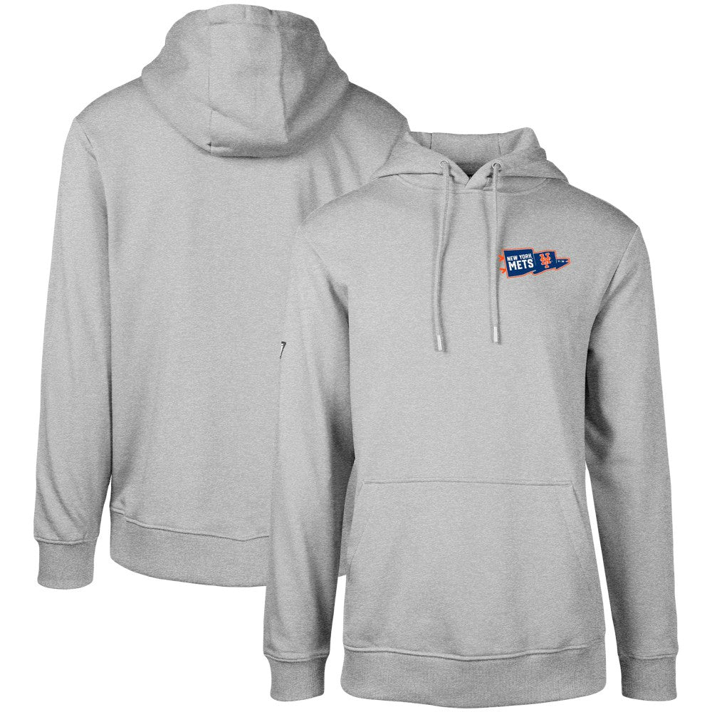 New York Mets Levelwear Podium Rafters Pullover Hoodie - Gray - MLB on Sale