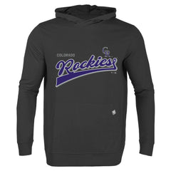Colorado Rockies Levelwear Relay 2.0 Retro Pullover Hoodie - Black - MLB Sale