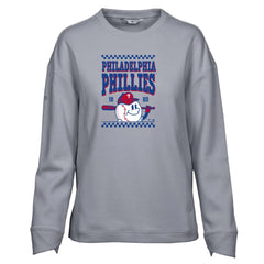 Philadelphia Phillies Levelwear Women's Fiona Inaugural Pullover Sweatshirt - Gray - MLB Online