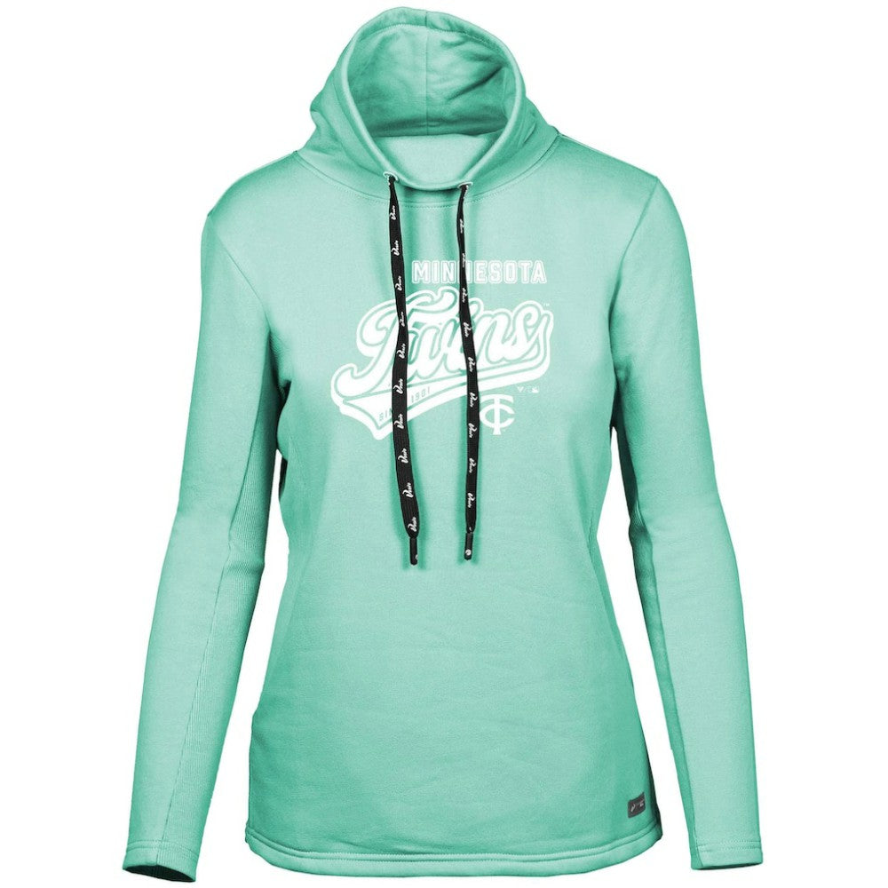 Minnesota Twins Levelwear Women's Loop Sweep Pullover Sweatshirt - Mint - MLB Lifestyle