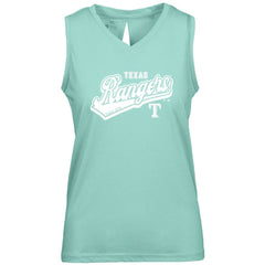 Texas Rangers Levelwear Women's Paisley Sweep V-Neck Tank Top - Mint - MLB Sale