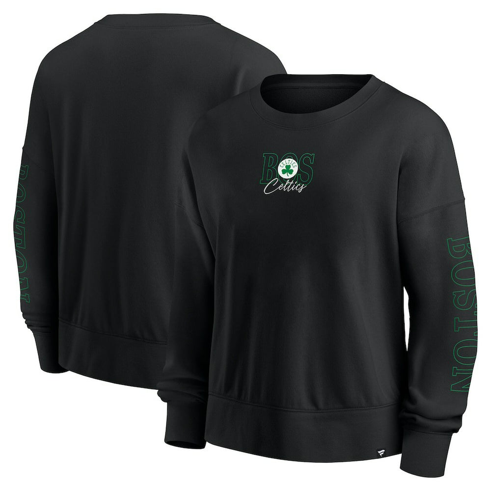 Boston Celtics Women's Oversized Game Day Pullover Sweatshirt Black | Fanatics discount