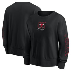 Chicago Bulls Women's Oversized Game Day Pullover Sweatshirt Black | Fanatics Lifestyle