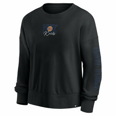 New York Knicks Women's Oversized Game Day Pullover Sweatshirt Black | Fanatics