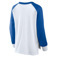 Philadelphia 76ers Women's Open Lane Waffle Long Sleeve V-Neck T-Shirt White | Fanatics online