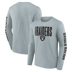 Fanatics Las Vegas Raiders Vision Long Sleeve T-Shirt Gray
