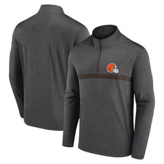 Fanatics Cleveland Browns Head-to-Head Quarter-Zip Pullover Charcoal