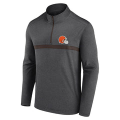Fanatics Cleveland Browns Head-to-Head Quarter-Zip Pullover Charcoal