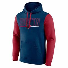 Fanatics Houston Texans Outline Pullover Hoodie Navy/Red