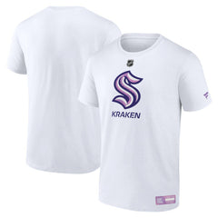Seattle Kraken Fanatics 2024 Hockey Fights Cancer T-Shirt - White - NHL 201204127