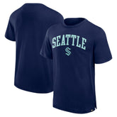 Seattle Kraken Fanatics Elevated Pima T-Shirt - Navy - NHL 201204301