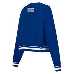 Tampa Bay Lightning Pro Standard Women's Area Code Cropped Pullover Sweatshirt - Blue - NHL 201205069