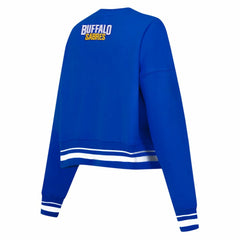 Buffalo Sabres Pro Standard Women's Area Code Cropped Pullover Sweatshirt - Royal - NHL 201205079
