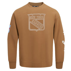 New York Rangers Pro Standard Paint the City Pullover Sweatshirt - Brown - NHL 201205151