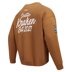 Seattle Kraken Pro Standard Paint the City Pullover Sweatshirt - Brown - NHL 201205152
