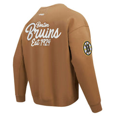 Boston Bruins Pro Standard Paint the City Pullover Sweatshirt - Brown - NHL 201205154