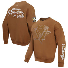 Pittsburgh Penguins Pro Standard Paint the City Pullover Sweatshirt - Brown - NHL 201205157