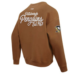 Pittsburgh Penguins Pro Standard Paint the City Pullover Sweatshirt - Brown - NHL 201205157
