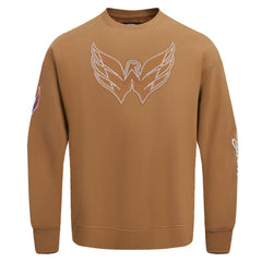 Washington Capitals Pro Standard Paint the City Pullover Sweatshirt - Brown - NHL 201205158