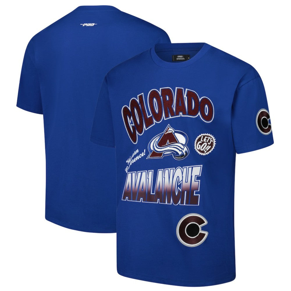 Colorado Avalanche Pro Standard Turn It Up Dropped Shoulder T-Shirt - Blue - NHL 201205168