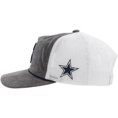 Dallas Cowboys HOOey H Cord Trucker Adjustable Hat Gray