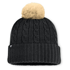 Fanatics Jacksonville Jaguars Women's Cable Knit Cuffed Hat with Pom Black