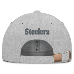 Fanatics Pittsburgh Steelers Front Office Adjustable Hat Heather Gray