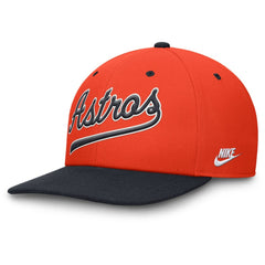 Houston Astros Nike Cooperstown Collection Pro Performance Snapback Hat - Orange/Navy - Nike Lifestyle