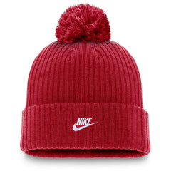 Atlanta Braves Nike Cooperstown Collection Patch Cuffed Knit Hat with Pom - Red - Nike Discount