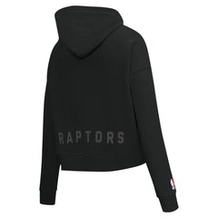 Toronto Raptors Pro Standard Women's Jewels Cropped Pullover Hoodie Black