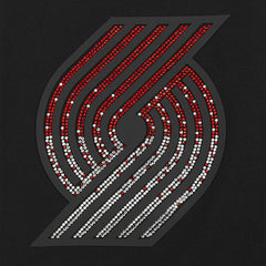 Portland Trail Blazers Pro Standard Women's Jewels Boxy Cropped T-Shirt Black
